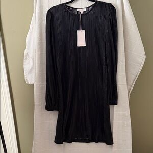 Dear John Black Long Sleeve Dress